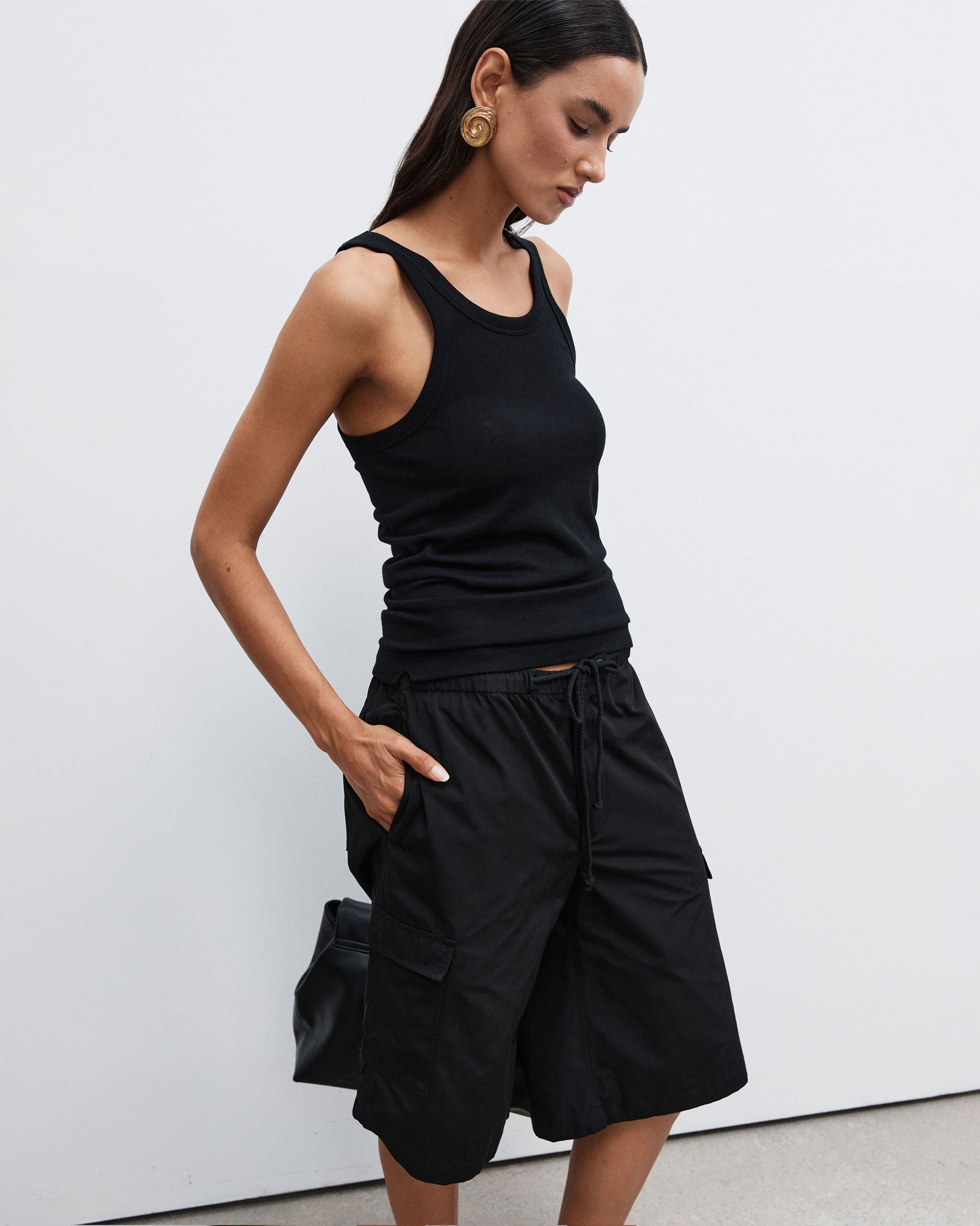 Bermuda Parachute Short - Black