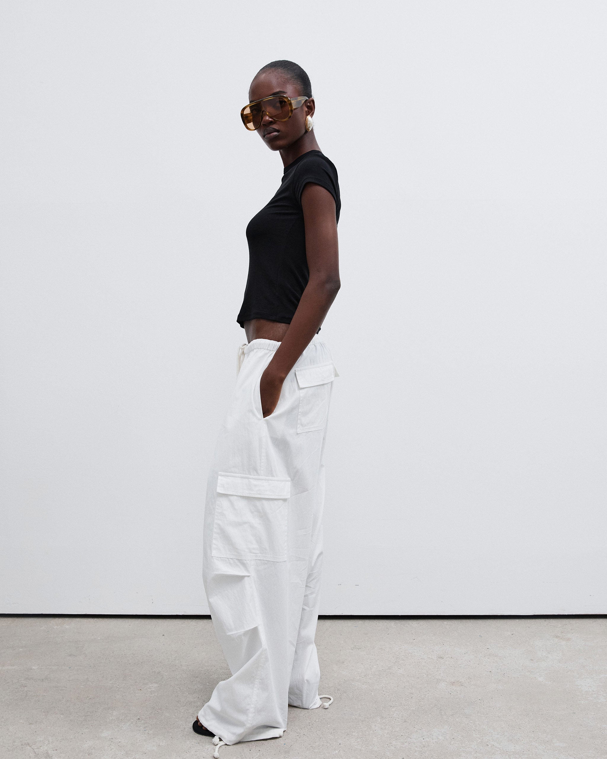 Parachute Pants - White