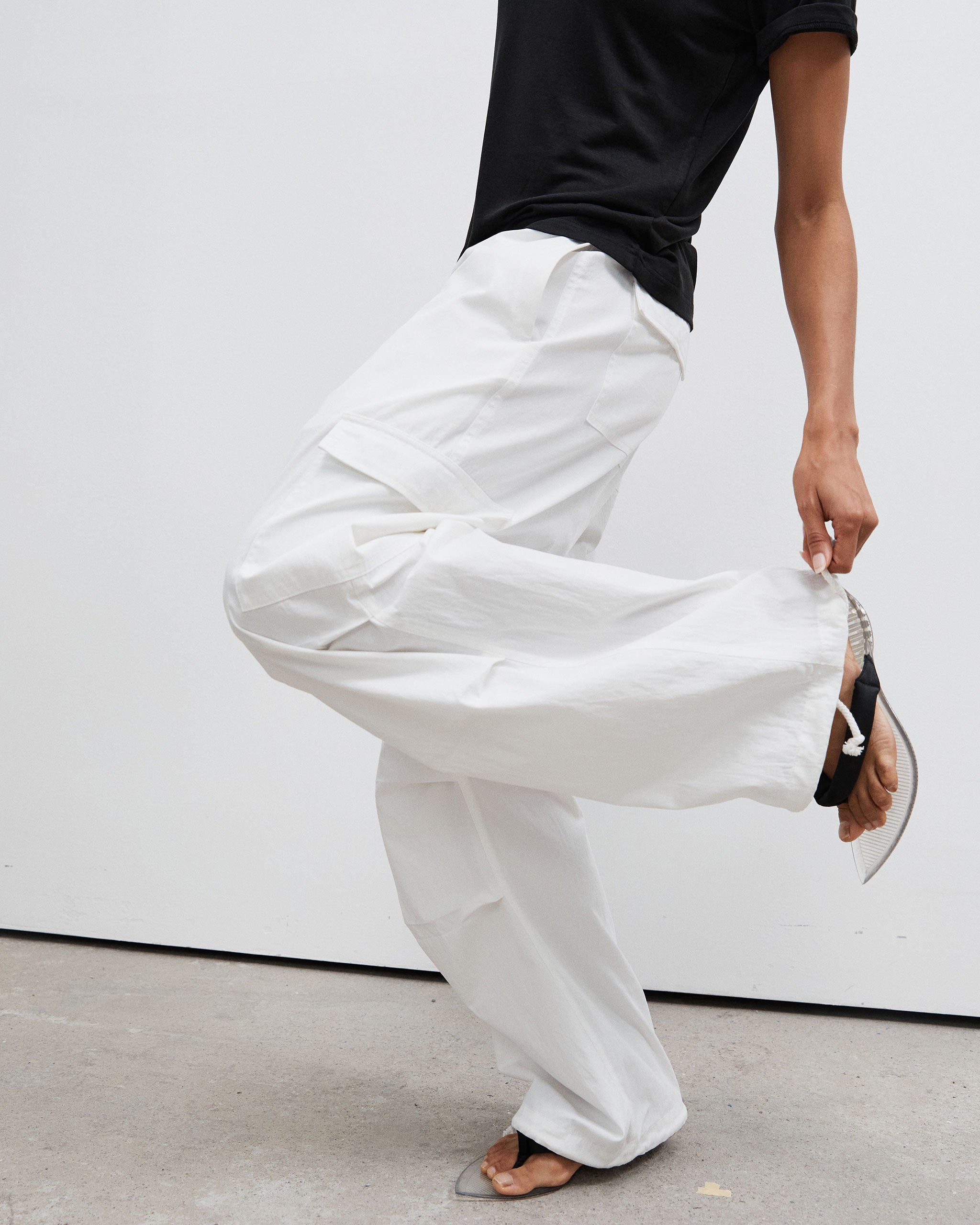 Parachute Pants - White