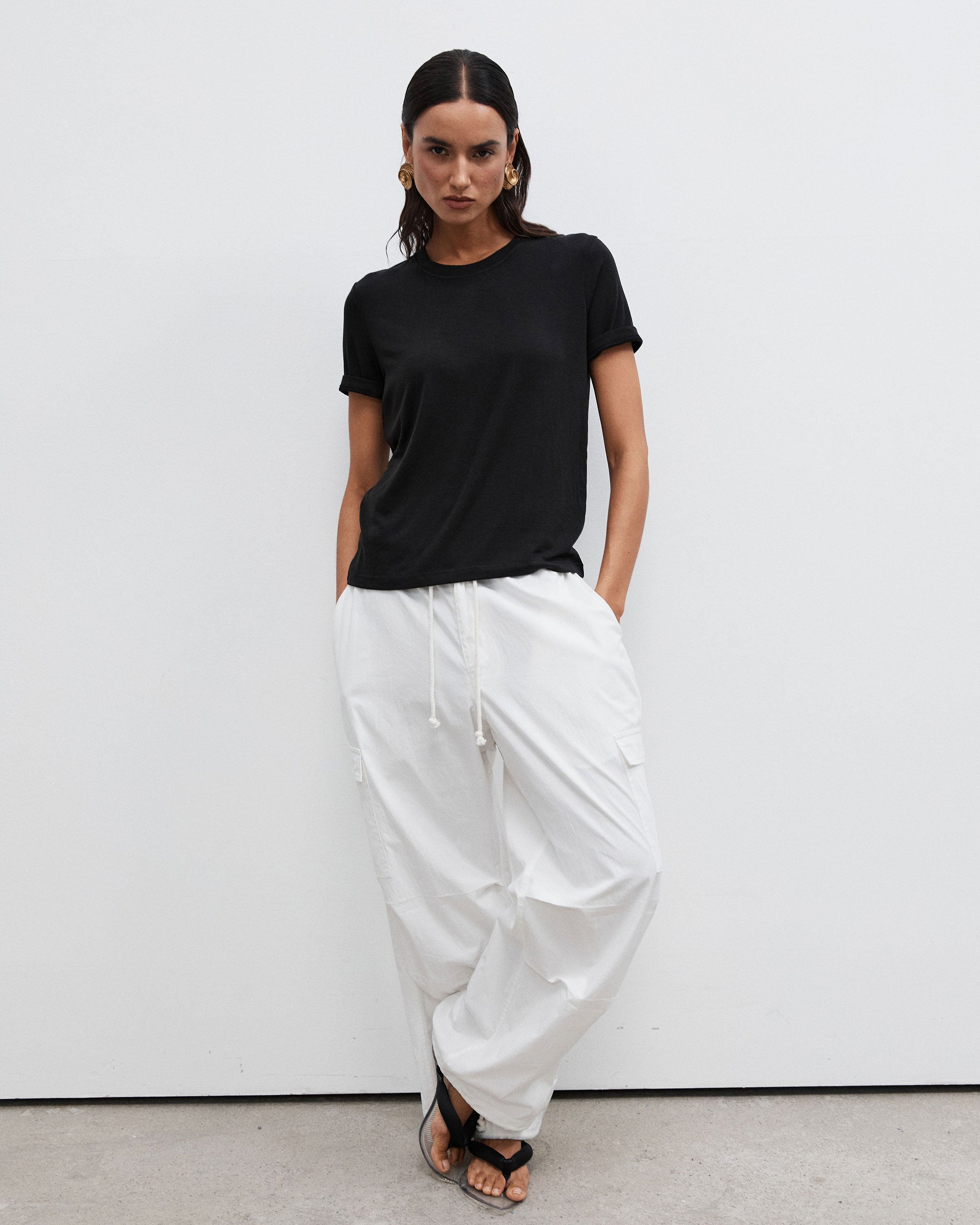 Parachute Pants - White
