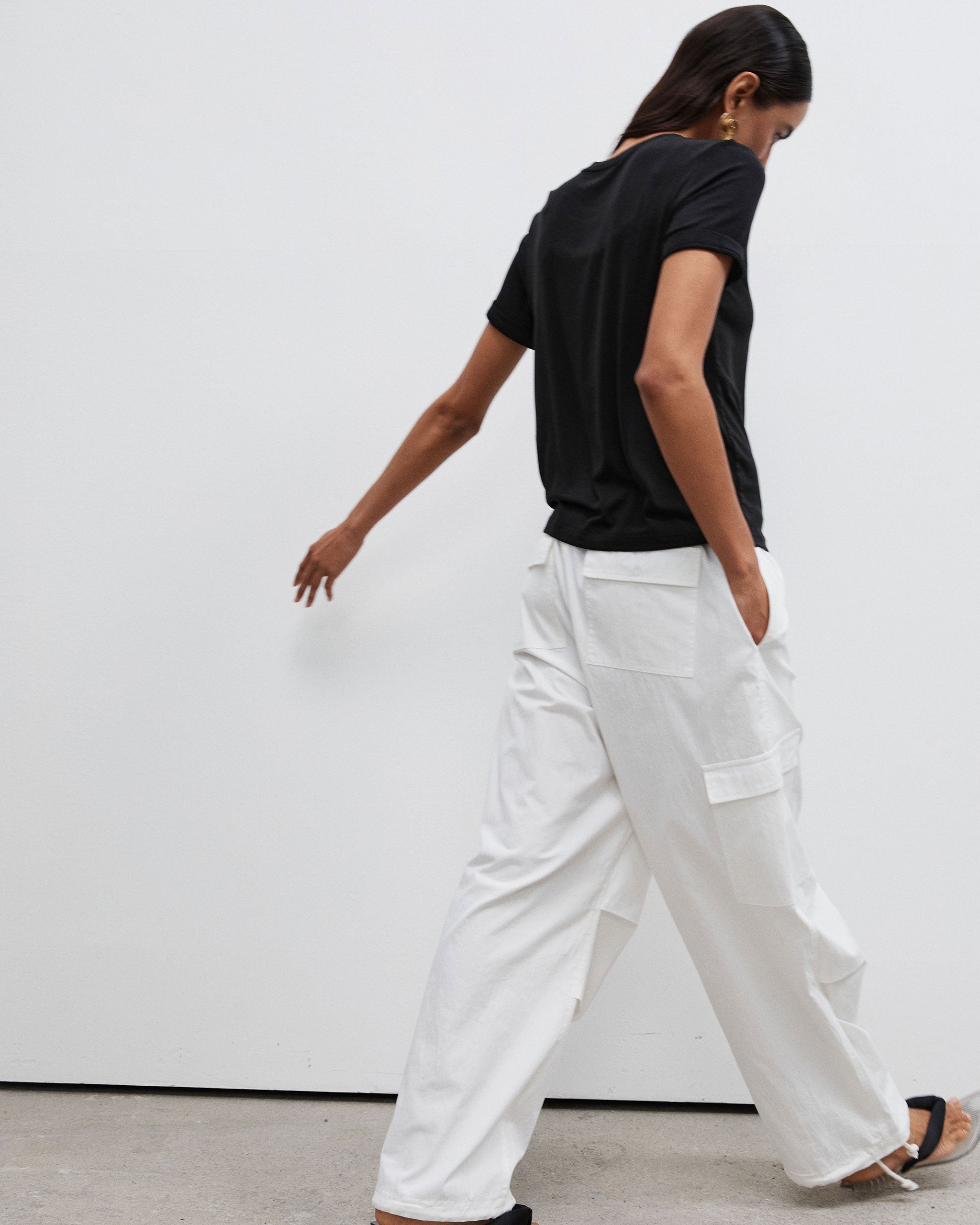 Parachute Pants - White