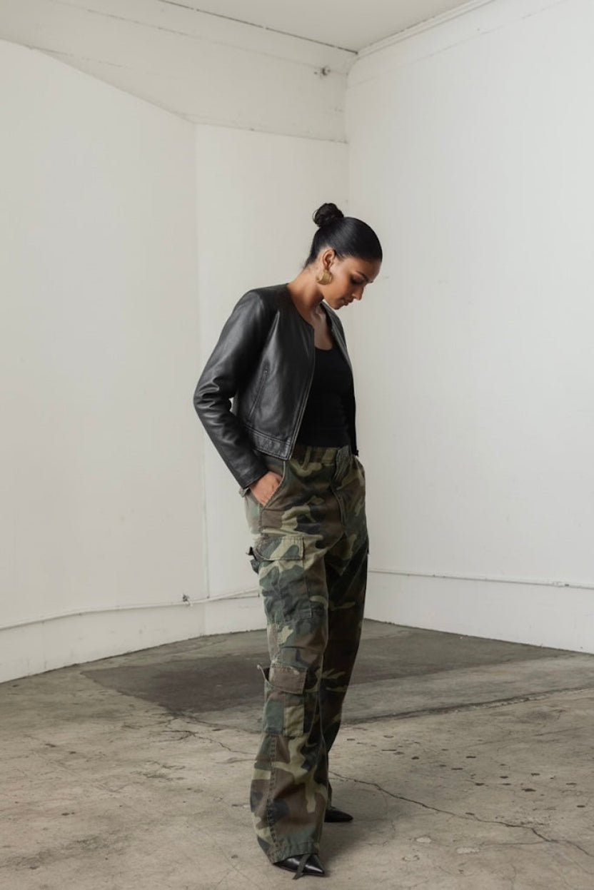 Camo Distressed Cargo Pant