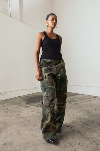 CAMO CARGO PANT - VINTAGE DISTRESSED