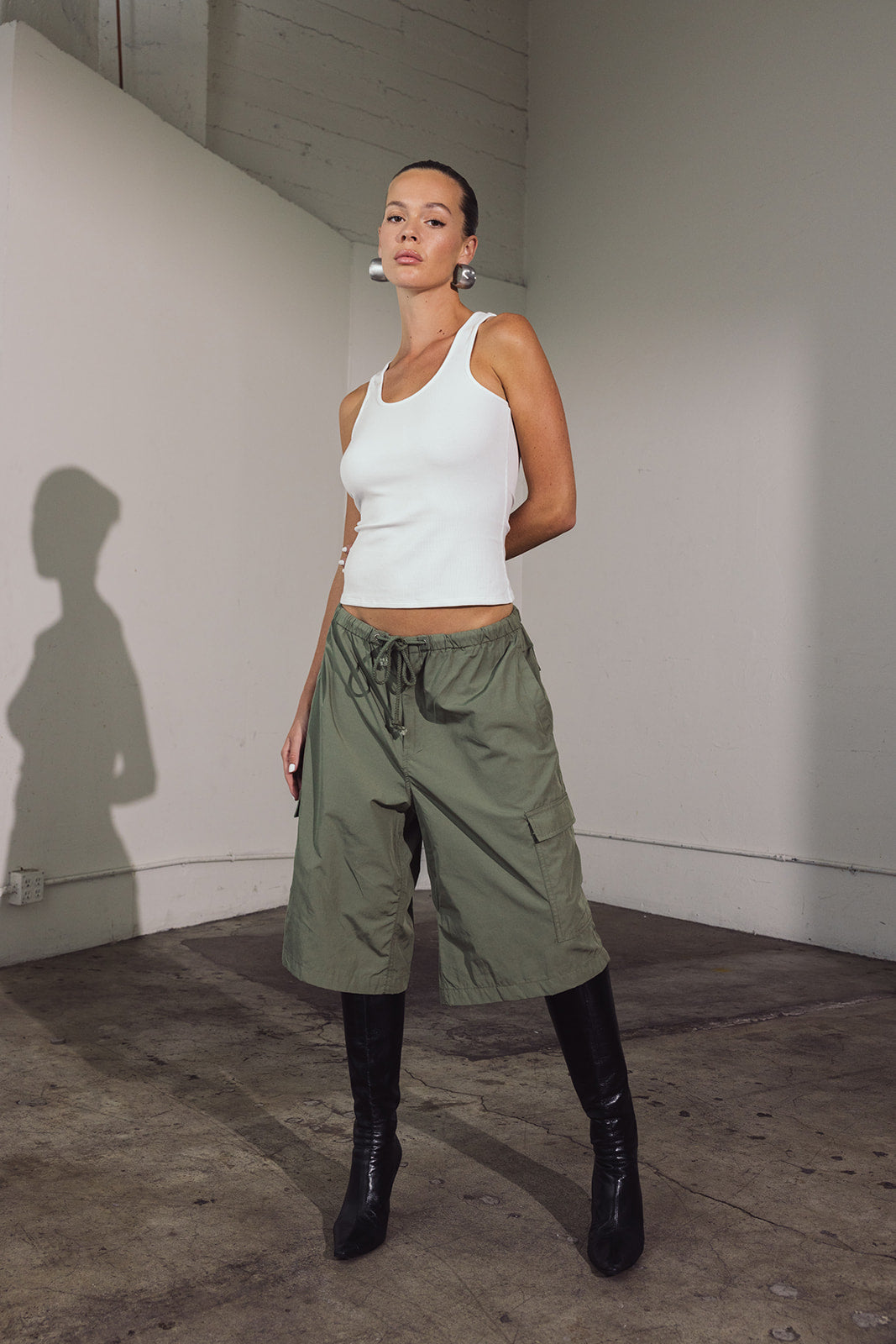 Bermuda Parachute Short - Sage