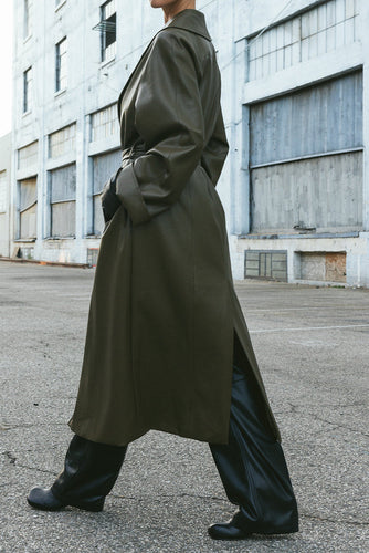 SHAWL COLLAR TRENCH COAT