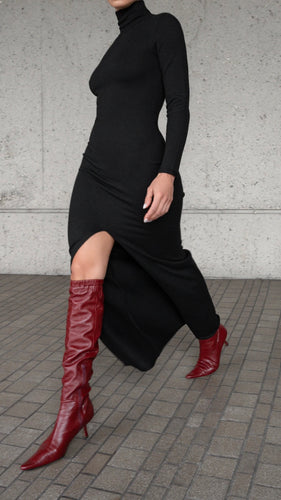 DRIES TURTLENECK SWEATER DRESS