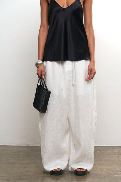 Linen Wide Leg Pant—White – LOCAL EUROPEAN Linen Wide Leg Pant—White – LOCAL EUROPEAN