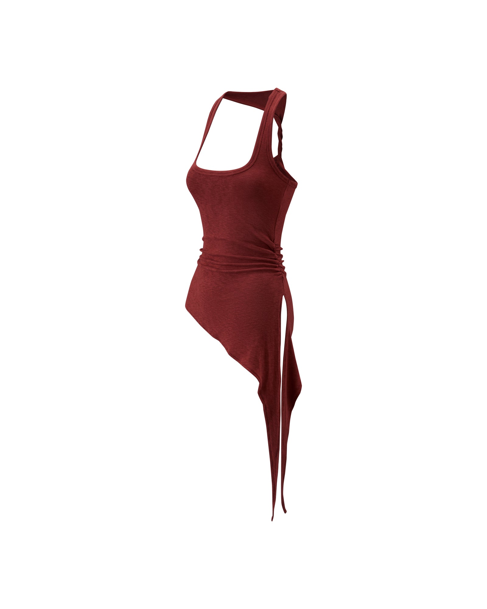 Asymmetric Tank - Deep Red