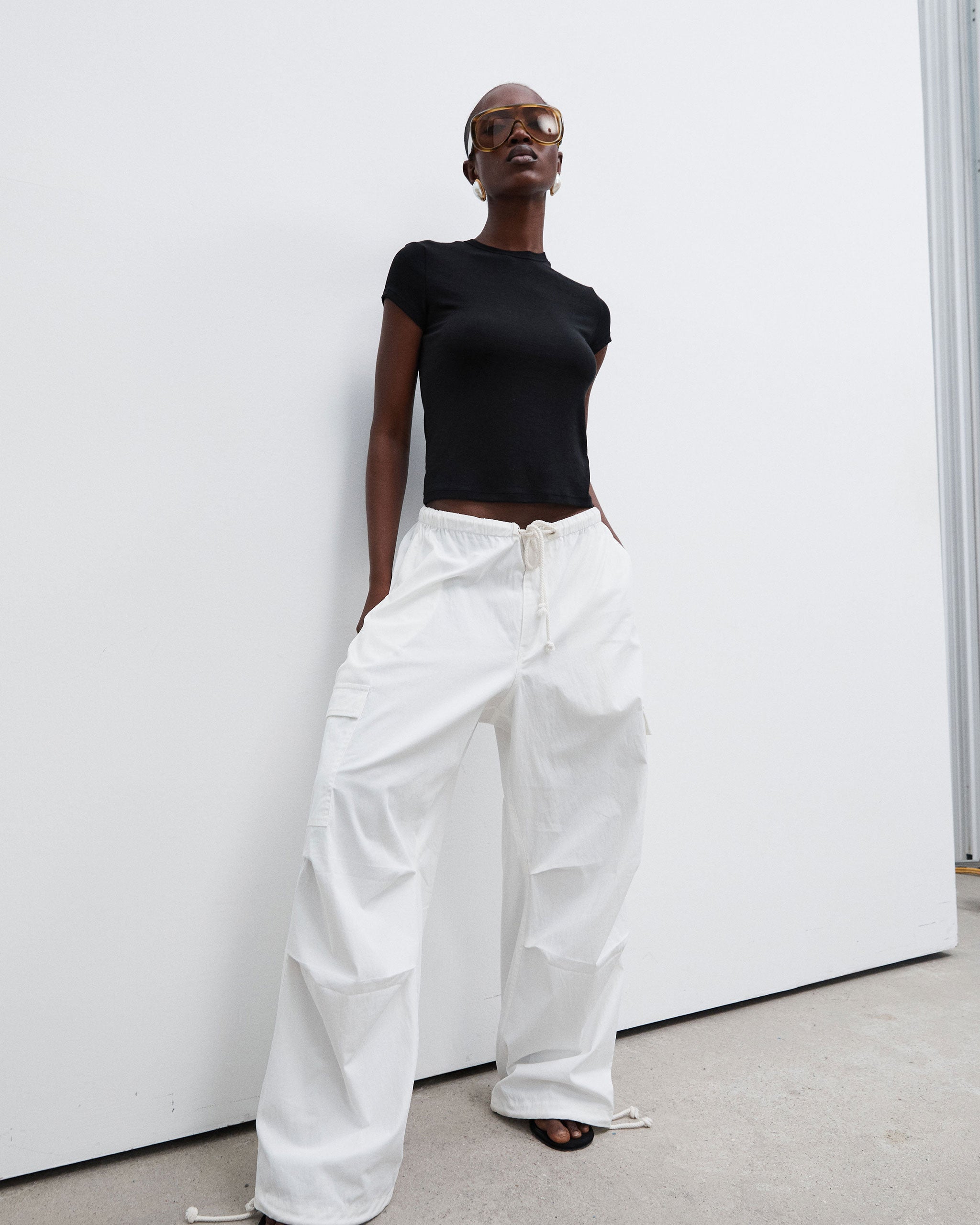 Parachute Pants - White