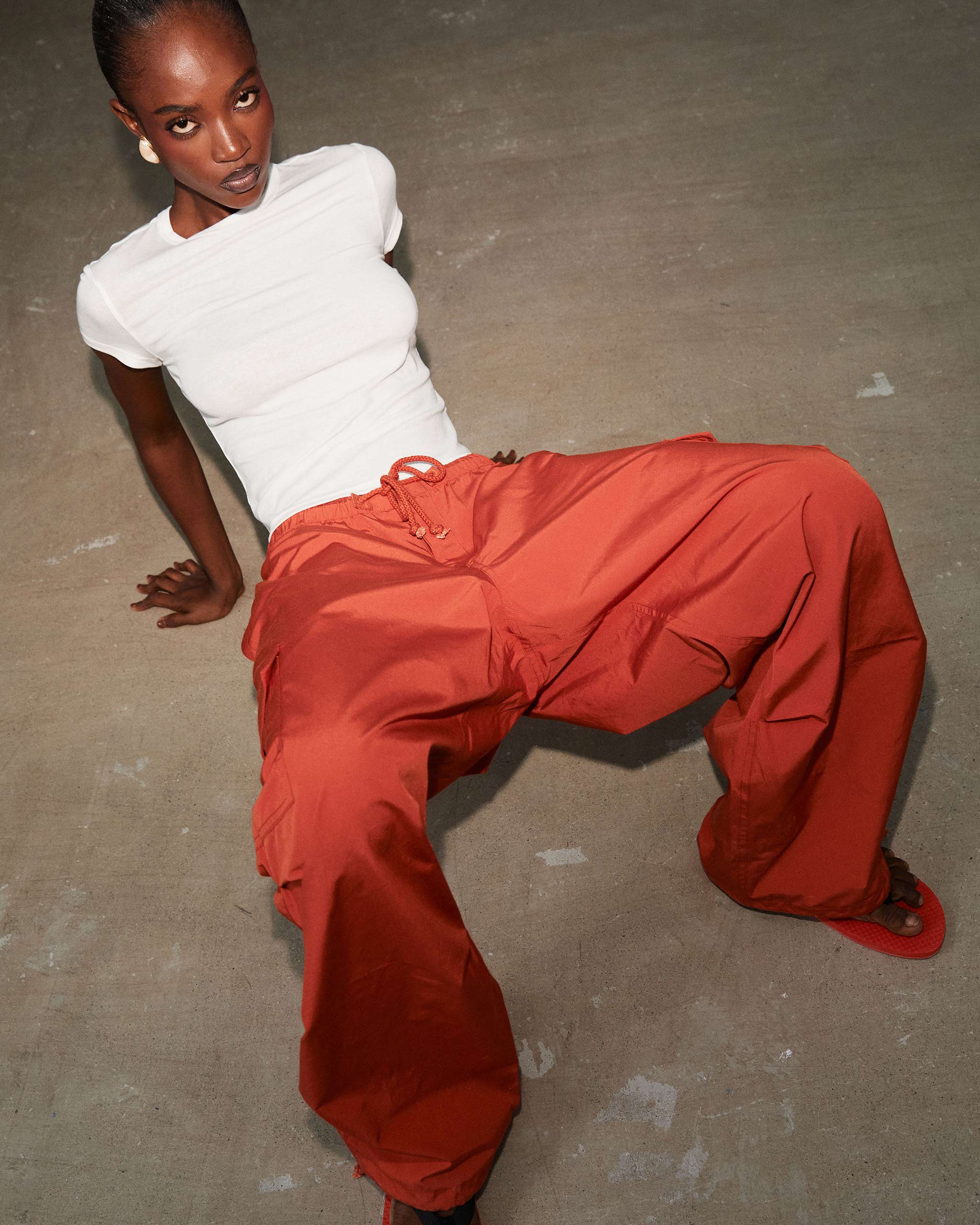 Parachute Pants - Deep Red